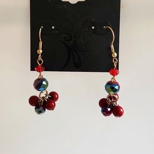 GNW Beautiful reds Drop Dangle earrings perfect for the season